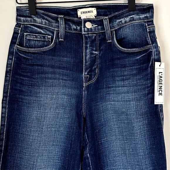 NWT L'AGENCE Dean High Rise Cigarette Straight Jean in Frisco - Size 25 - Picture 5 of 7